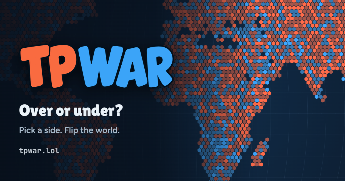 I built a live multiplayer world map war about which way toilet paper should hang